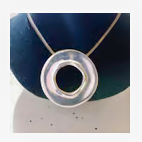 Givenchy Necklace, Vintage Modernist Silver