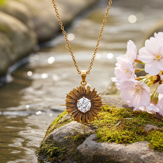 10 Carat Radiant cut Brillant White VVS1 Moissanite Diamond set in a Brushed Rose Gold bezel pendant