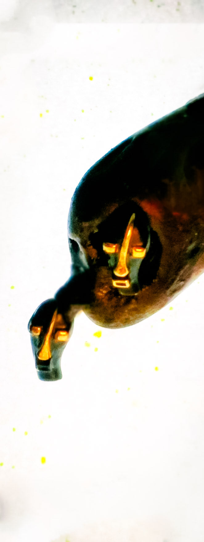 1" Blackamoor Enamel And Gold_plated Men's Cufflinks