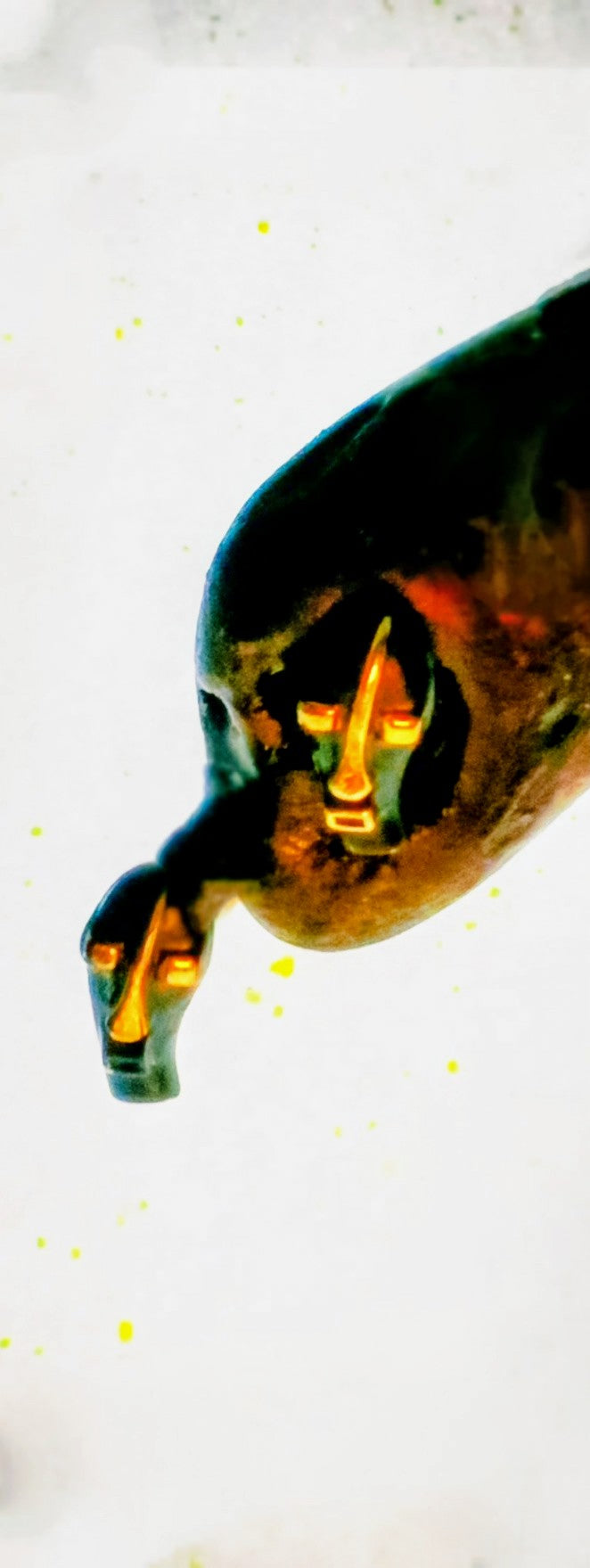 1" Blackamoor Enamel And Gold_plated Men's Cufflinks