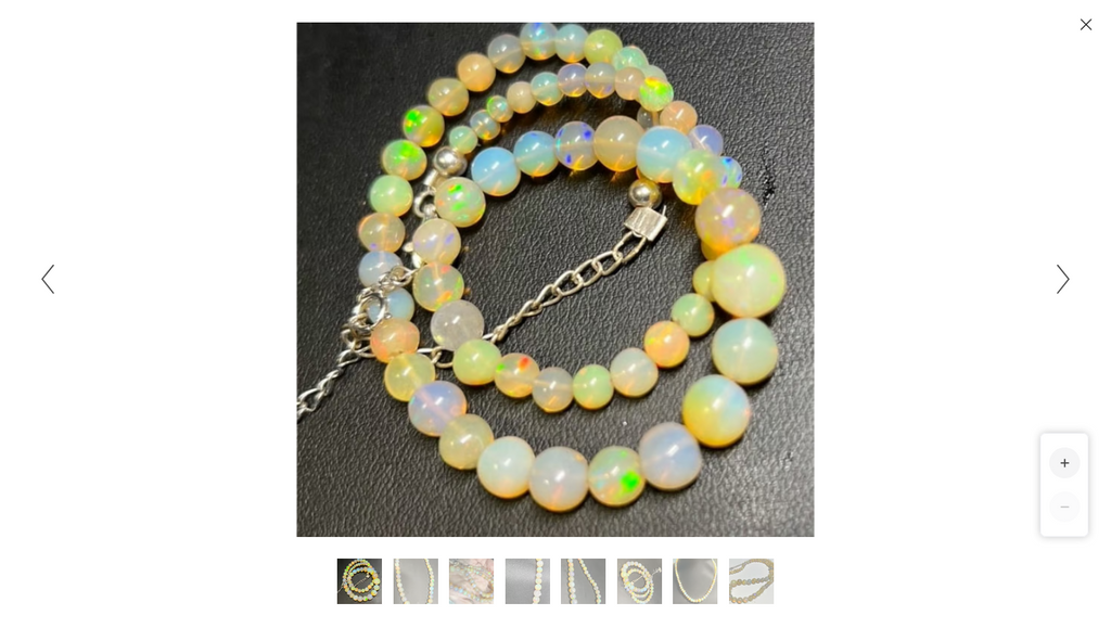 Ethiopian Opal necklace/choker 14”+ 4” Sterling Silver Lotus 4-9m lots of fire