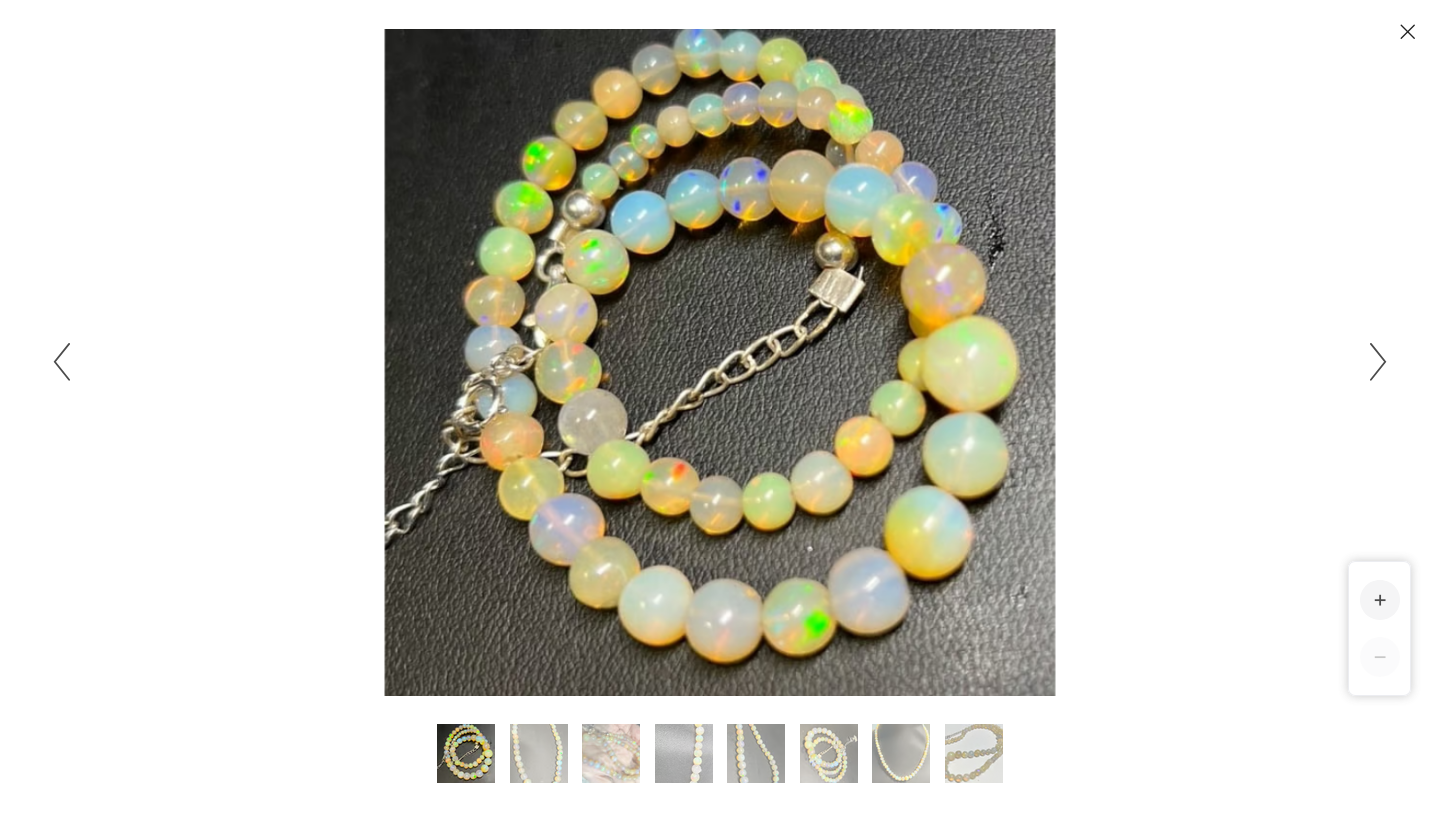 Ethiopian Opal necklace/choker 14”+ 4” Sterling Silver Lotus 4-9m lots of fire