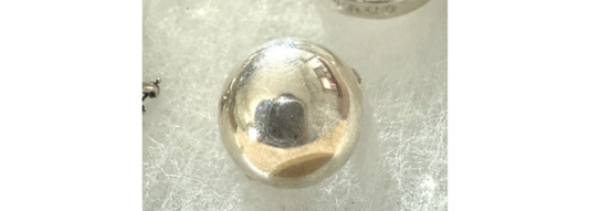 1 authentic Tiffany & co. Mexico 925 sterling silver large dome clip-on earring