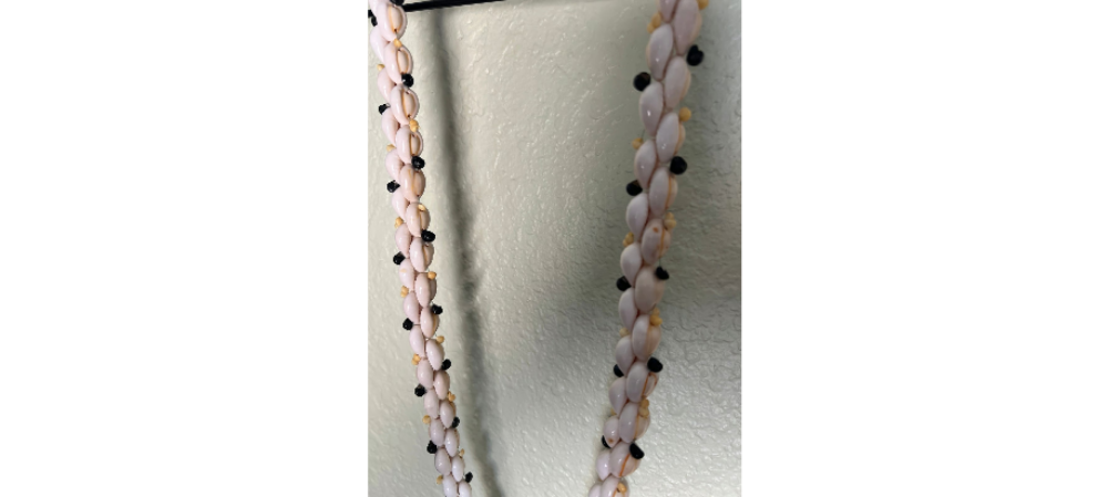 Vintage Cowrie Shell Necklace 42”