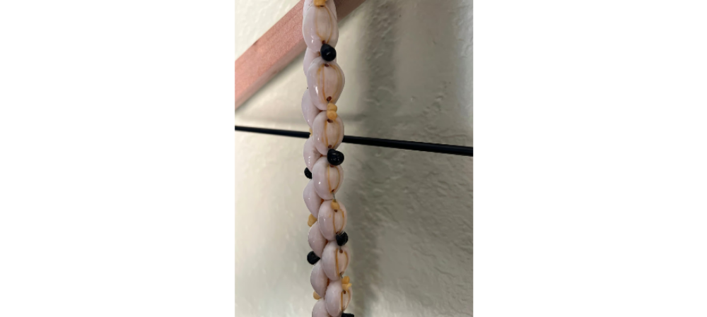 Vintage Cowrie Shell Necklace 42”