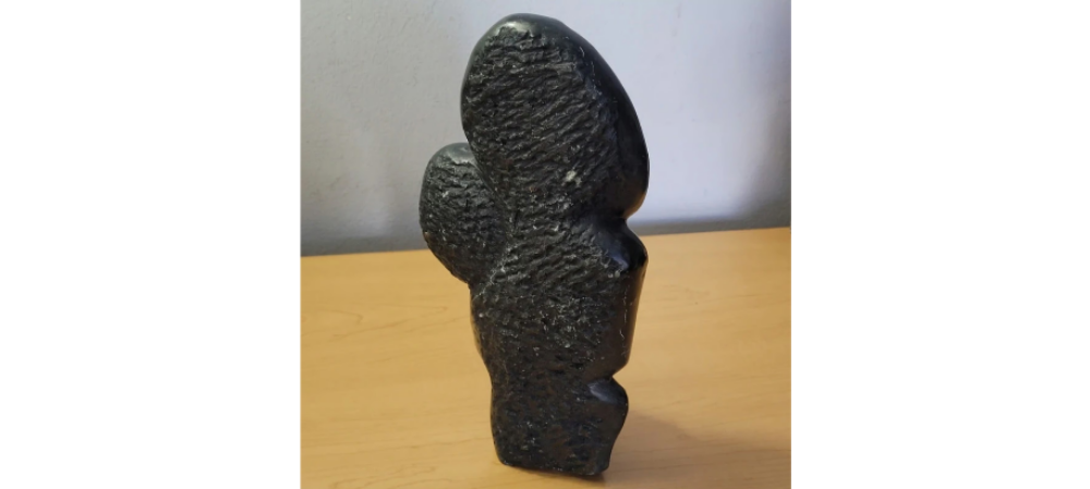 Vintage ZIMBABWE African Art Shona Stone Carved Stone Sculpture Signed by Zimbabwean sculptor Obert Mukumbi