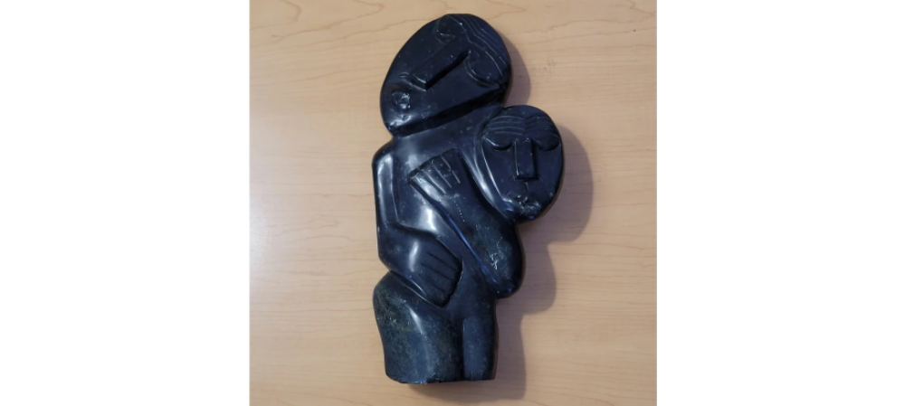 Vintage ZIMBABWE African Art Shona Stone Carved Stone Sculpture Signed by Zimbabwean sculptor Obert Mukumbi