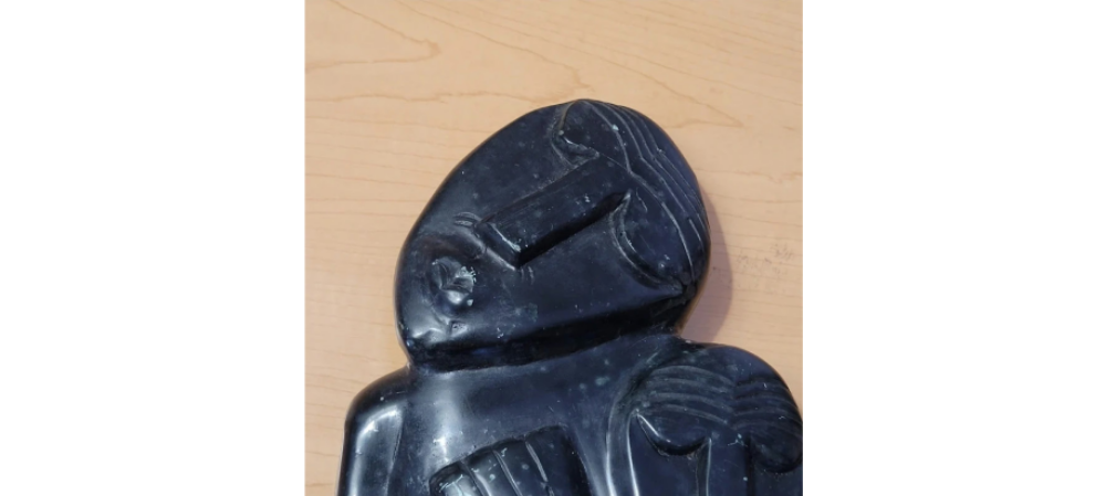 Vintage ZIMBABWE African Art Shona Stone Carved Stone Sculpture Signed by Zimbabwean sculptor Obert Mukumbi