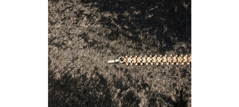 Antique North African Handmade Filigree Bracelet   Circa 1960's