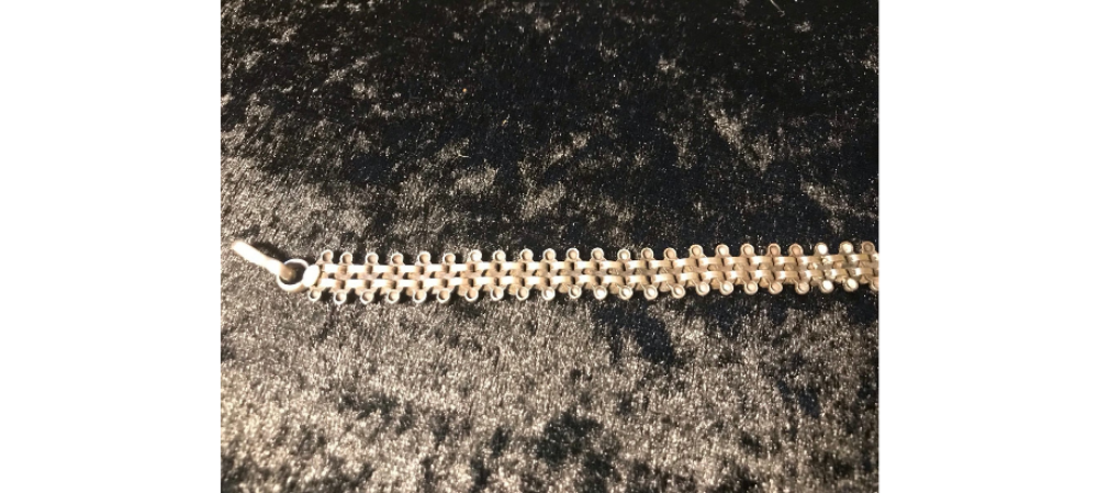 Antique North African Handmade Filigree Bracelet   Circa 1960's