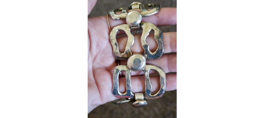 Designer jacob hull chunky bracelet. Well made and heavy.