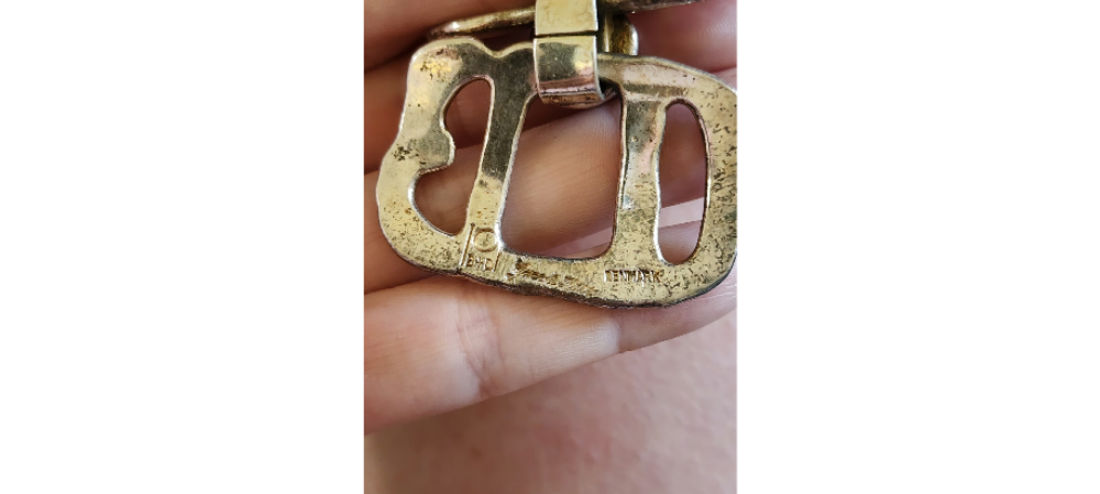 Designer jacob hull chunky bracelet. Well made and heavy.