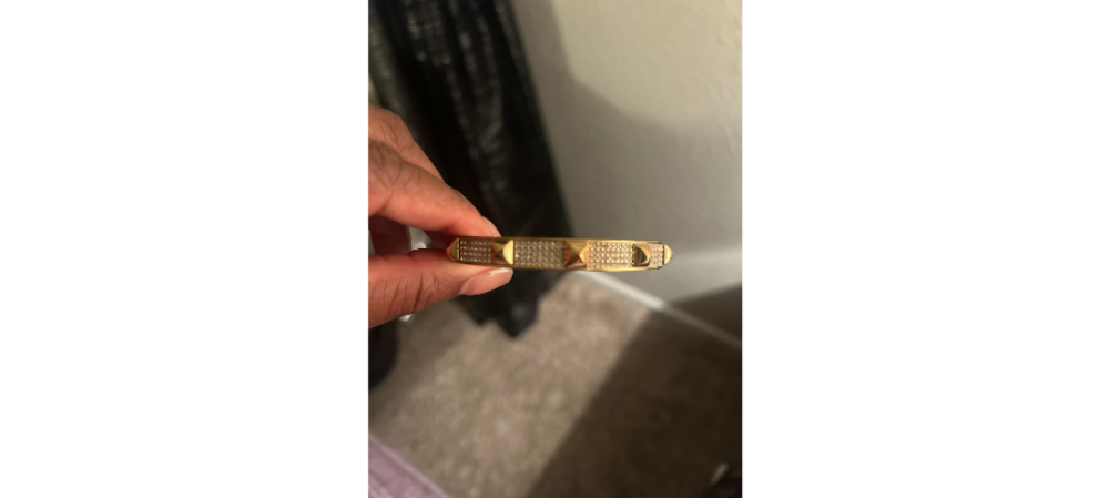 Michael Kors Modernist gold signed Bracelet.