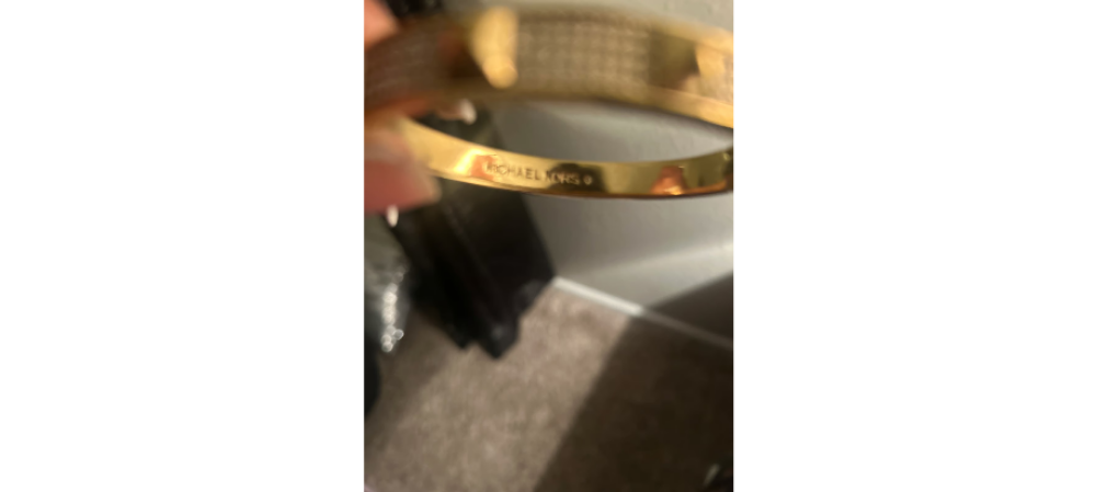 Michael Kors Modernist gold signed Bracelet.