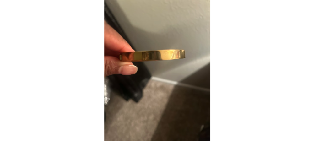 Michael Kors Modernist gold signed Bracelet.