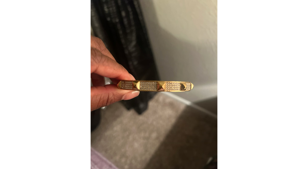 Michael Kors Modernist gold signed Bracelet.